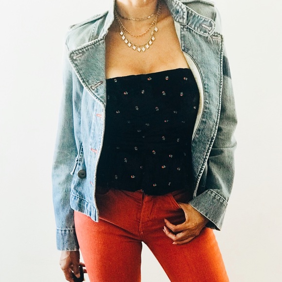 NWT Free People Rosie embroidered top Sz M - Picture 3 of 8